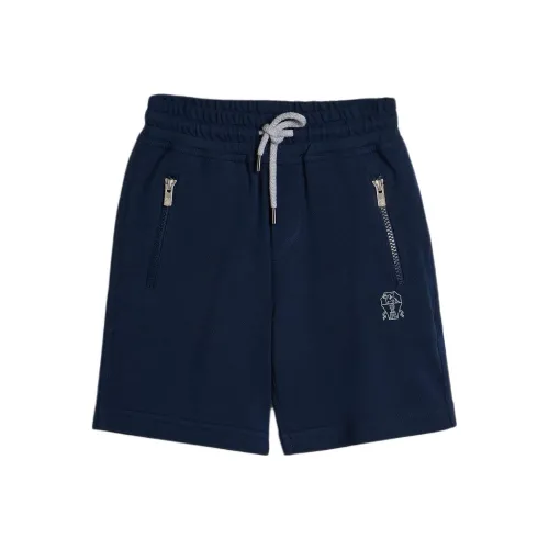 BRUNELLO CUCINELLI Шорты Подростки Морской Синий