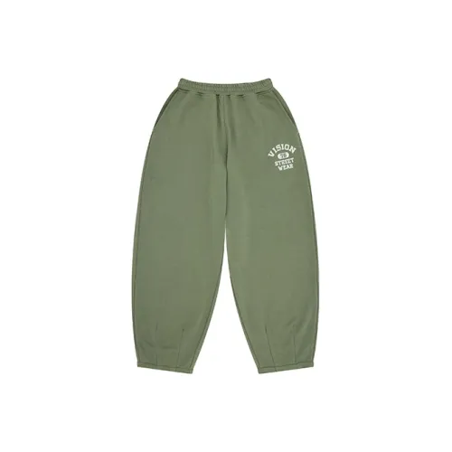 Детские тренировочные штаны Vision Street Wear вязаные серо-зеленые