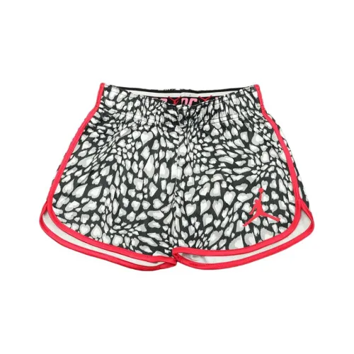 Джордан Шорты Подростки Черный цветок On Белый