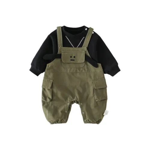 XiaoJinBu Комбинезон Армейский зеленый для малышей и детей дошкольного возраста
