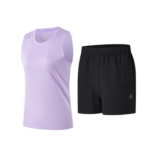 PEAK Бег Одежда Наборы Женские Лаванда