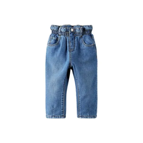 ZARA FW23 Infant и Toddler Длинные Брюки Малыш Средне-Синий