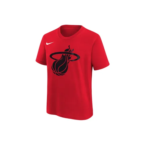 Nike x NBA Miami Heat T-Shirt FW24 University Red Teenagers