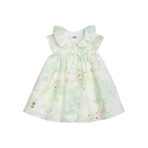 DIOR Платье FW25 Осенний Детская одежда Коллекция Многоцветный Новорожденный и Малыш