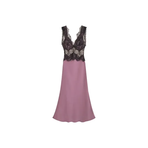 SNZX Фиолетовые Женские Платья без рукавов