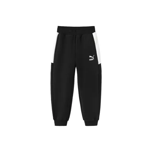 Детские PUMA Вязаные Спортивные Штаны Sportstyle Collection Pants Черные