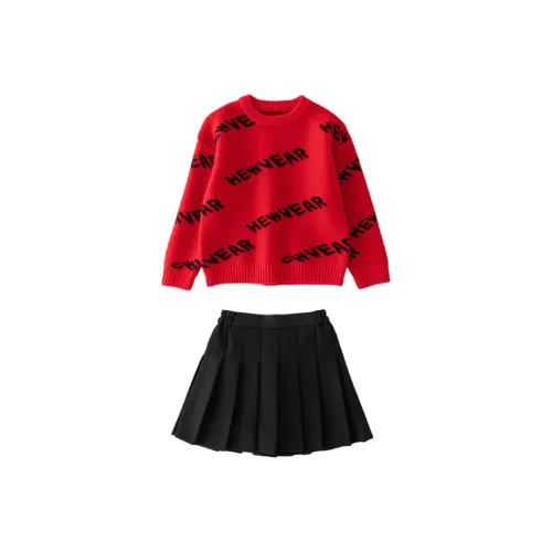 Elephants Красный+Черный Школьный возраст Комплекты с юбкой