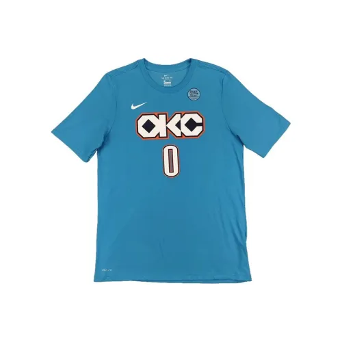 Nike Dri Fit Синие Школьные Рубашки T