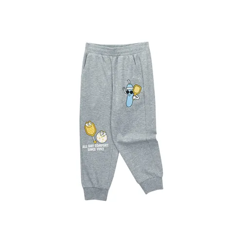 Детские Skechers Kids Вязаные Тренировочные Штаны Rock Белый Серый