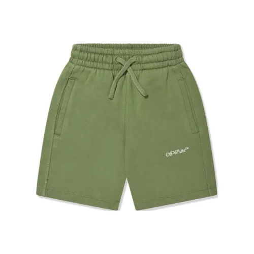 OFF Белый Kids Шорты Обычный крой Детский Зеленый
