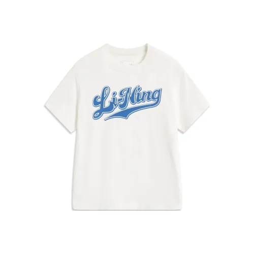 LINING YOUNG Sports Life Collection Футболка Белая Детская