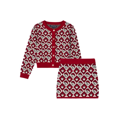 Детский комплект Teenie Weenie Men для детей 3-7 лет красный с юбкой