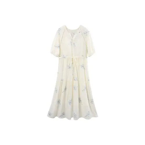 FINDSME GAGA Короткий рукав Платье Женское