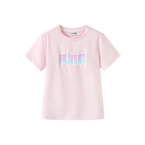 PUMA Выступление Мечтательный розовый 60301 Kids T Рубашки