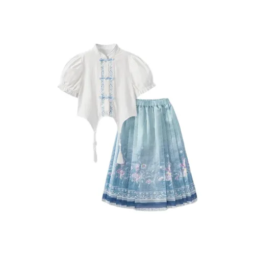 JELLYBABY Синий Школьный возраст Ханьфу