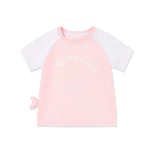 QIAODAN T-рубашка SS25 SWEETIE розовая для детей 3-7 лет
