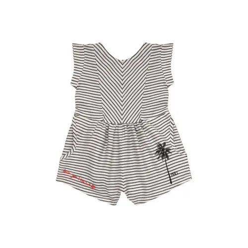 IKKS Париж Комбинезон Witte Playsuit Met Strepen Voor Черный белый Infant And Toddler