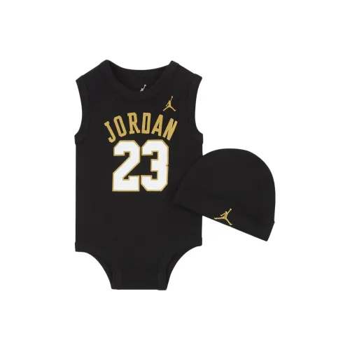 Jordan Kids Комплекты Jordan Apparel Детская одежда Шапка-бини And Booties Набор Черный Infant и Toddler
