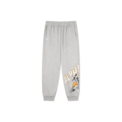 Подростки QIAODAN Вязаные Тренировочные Штаны BC04 Светлый Фотиния Серый