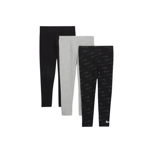 Nike Leggings Детские Возраст 3-7 лет 3 упаковки Черный