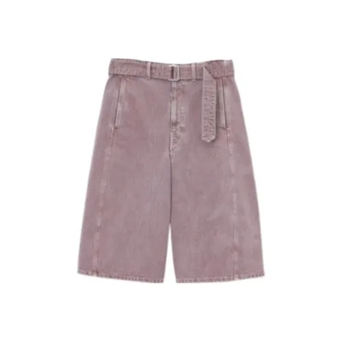 Lemaire Джинсовые шорты Женские Фиолетовые