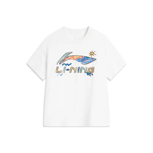 LINING YOUNG Sports Life Collection T-Shirt SS25 Standard White -> LINING YOUNG Sports Life Collection T-Shirt SS25 Стандартный Белый