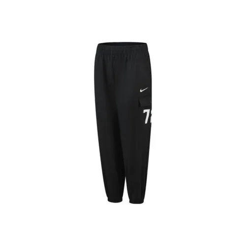 NIKE Черные Унисекс Вязаные Тренировочные Брюки