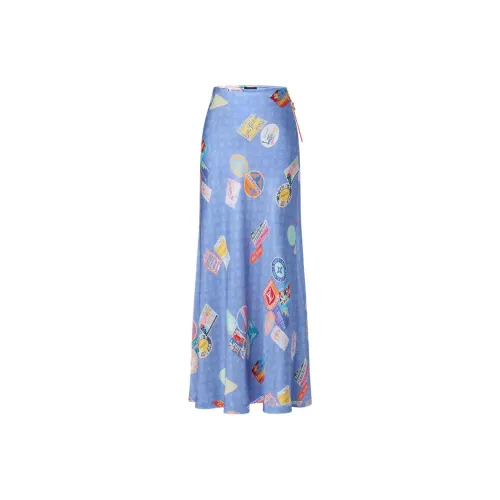 LOUIS VUITTON SS25 Повседневный Длинный Юбка Женские Многоцветный