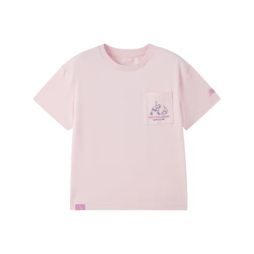 New Balance совместная футболка T Светло-фиолетовый для детей 3-7 лет