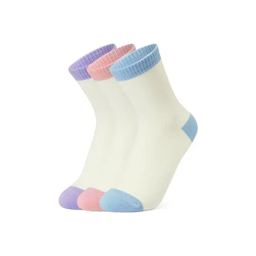 Skechers 3 шт Лаванда + Розовый Дельфин + Dutch Canal Синий Kids Носки