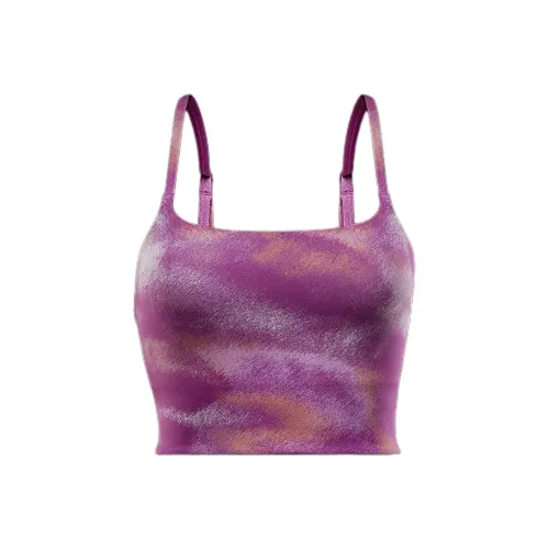 nike Свет Поддержка Легко Подкладанный Долгий Лайн Спортивный Бюстгальтер Спортивное Белье Женское Фуксия