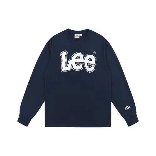 Lee совместный бренд модель Темно-синяя Унисекс T-рубашка