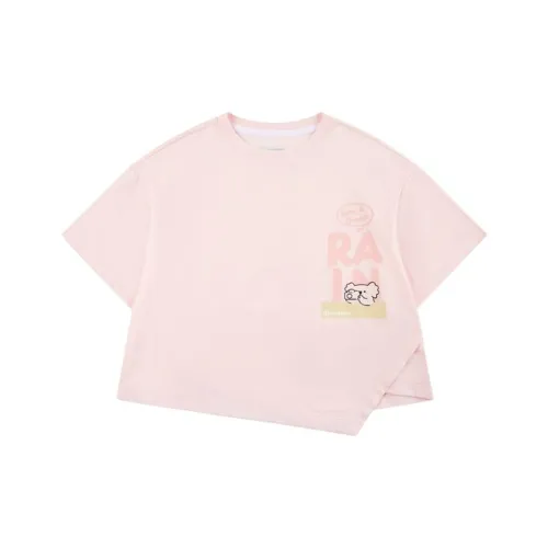 QIAODAN T-рубашка полностью розовая для подростков