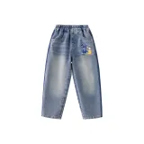 Износостойкий, прочный, мягкий джинсы, этикетка Nubi, кролик