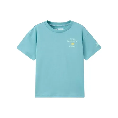 New Balance совместная футболка 1906 мятно-зеленая для детей 3-7 лет