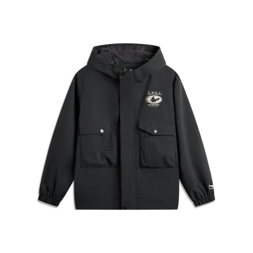 LINING YOUNG Куртка Sports Life Collection Куртка Угольный Черный Подростки