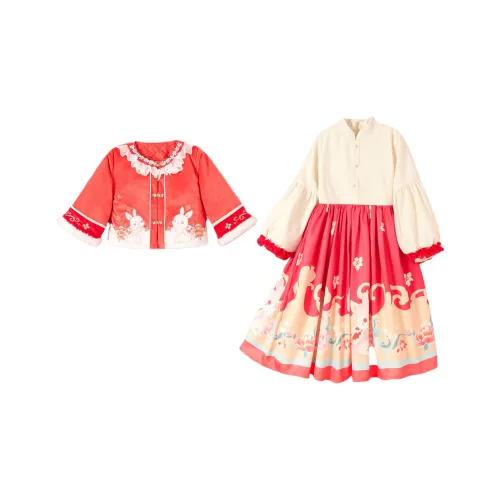 October Mommy Хурма Red Rabbit Kids Ханьфу