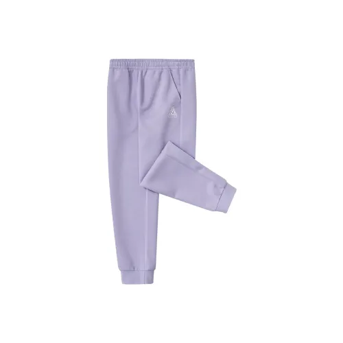 ERKE KIDS Вязаные тренировочные штаны с лотосовым корнем фиолетовые