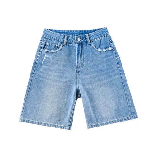 Garbege Джинсовые шорты Женские Небесно-голубой