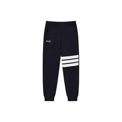 XTEP Вязаные тренировочные штаны цвет черный оттенок Jet