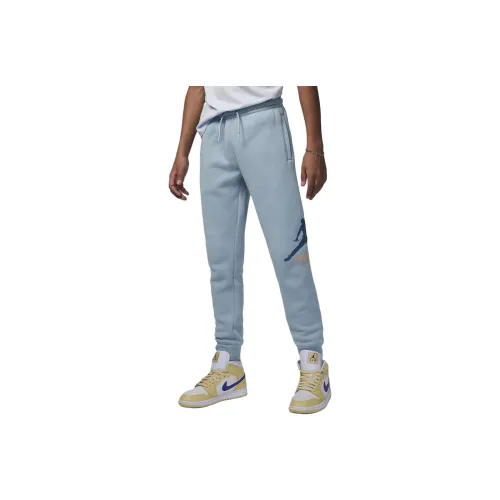 Jordan MJ Baseline Флисовые штаны Вязаные тренировочные штаны Детские Синий Серый