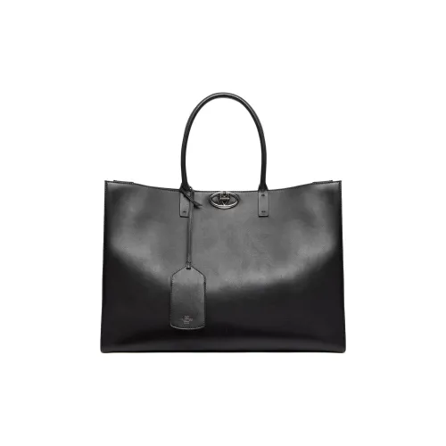 Valentino VLOGO LOCKER Кожа Сумка Большая Мужская Черная