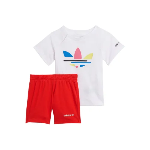 Adidas Originals Повседневная спортивная одежда Белый Ярко-розовый Флуоресцентный Ярко-розовый Флуоресцентный для малышей и детей младшего возраста