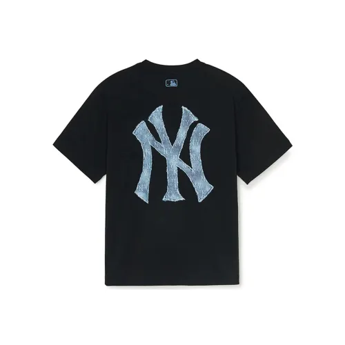 Mlb Base Logo Нью-Йорк Янкис Черный KIDS T-рубашки