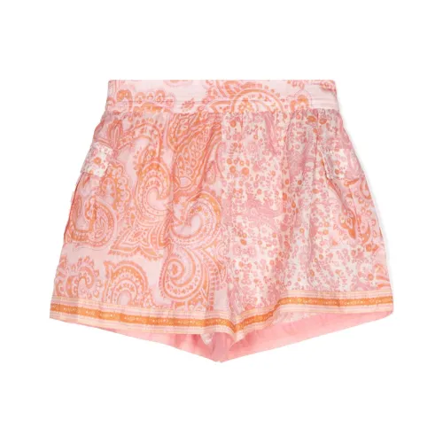 Zimmermann SS24 Шорты Детские Фламинго Розовые