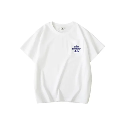 Lee Белая Унисекс Футболка