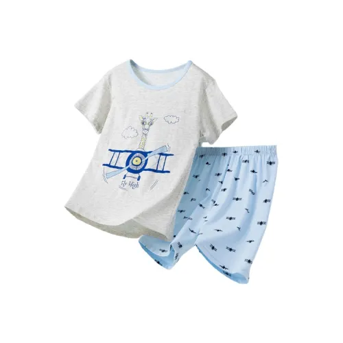 Top Melon Домашняя одежда Набор Жираф Самолет Серый Дети Возраст 3 7 Лет