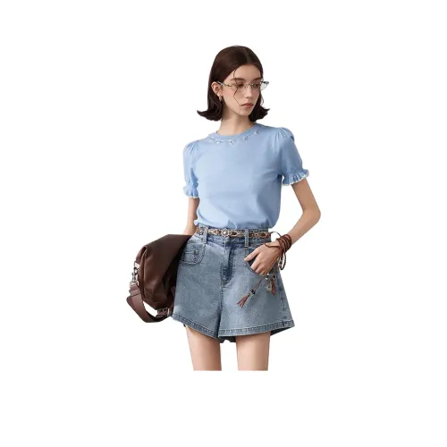 JORYAweekend Джинсовые шорты Женские Blue