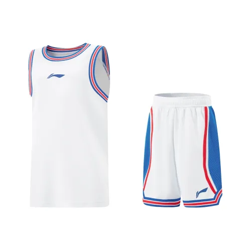 LINING YOUNG Повседневная спортивная одежда SS25 Стандартный белый Стандартный белый и Космический синий Подростки