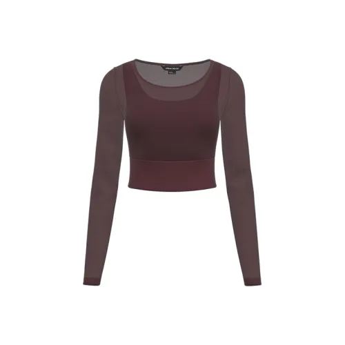 URBAN REVIVO Спортивная одежда Женская Темно-красный Коричневый